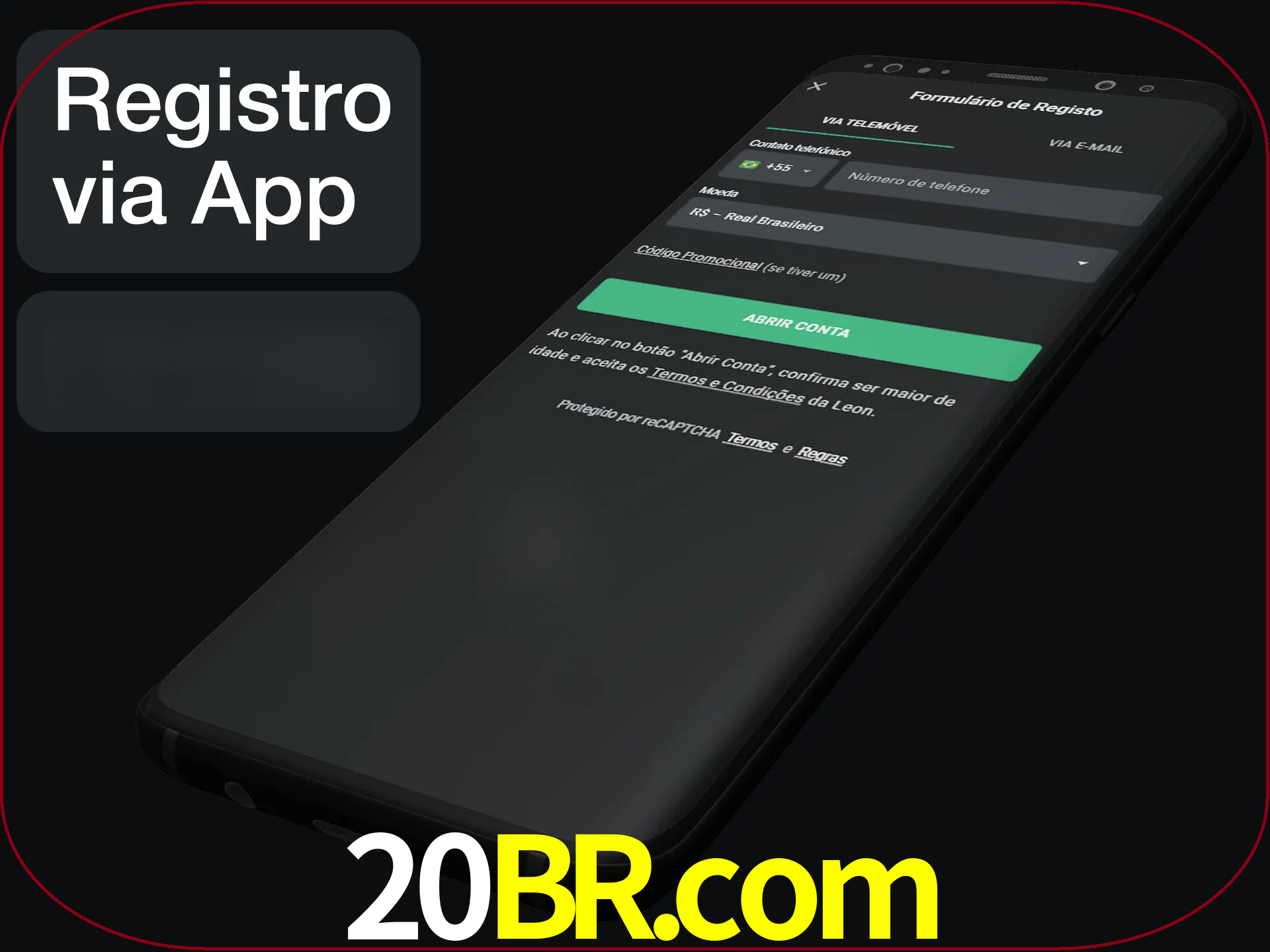 Registre-se quiclly em LeonBet usando o aplicativo.